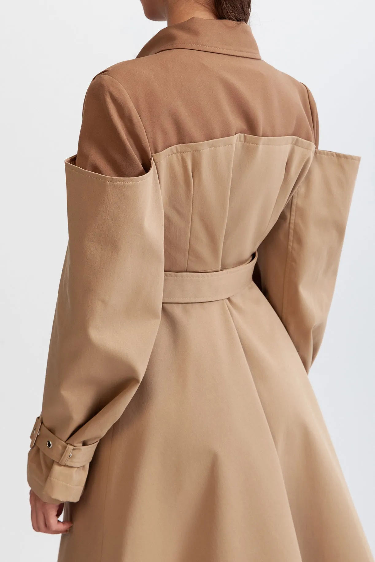 Trench-Coat Double Combiné - Nude