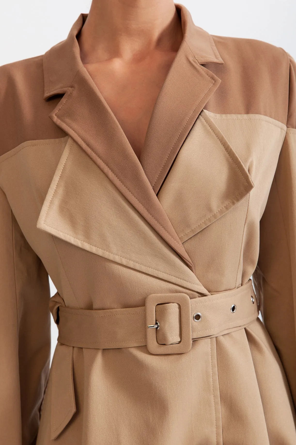 Trench-Coat Double Combiné - Nude