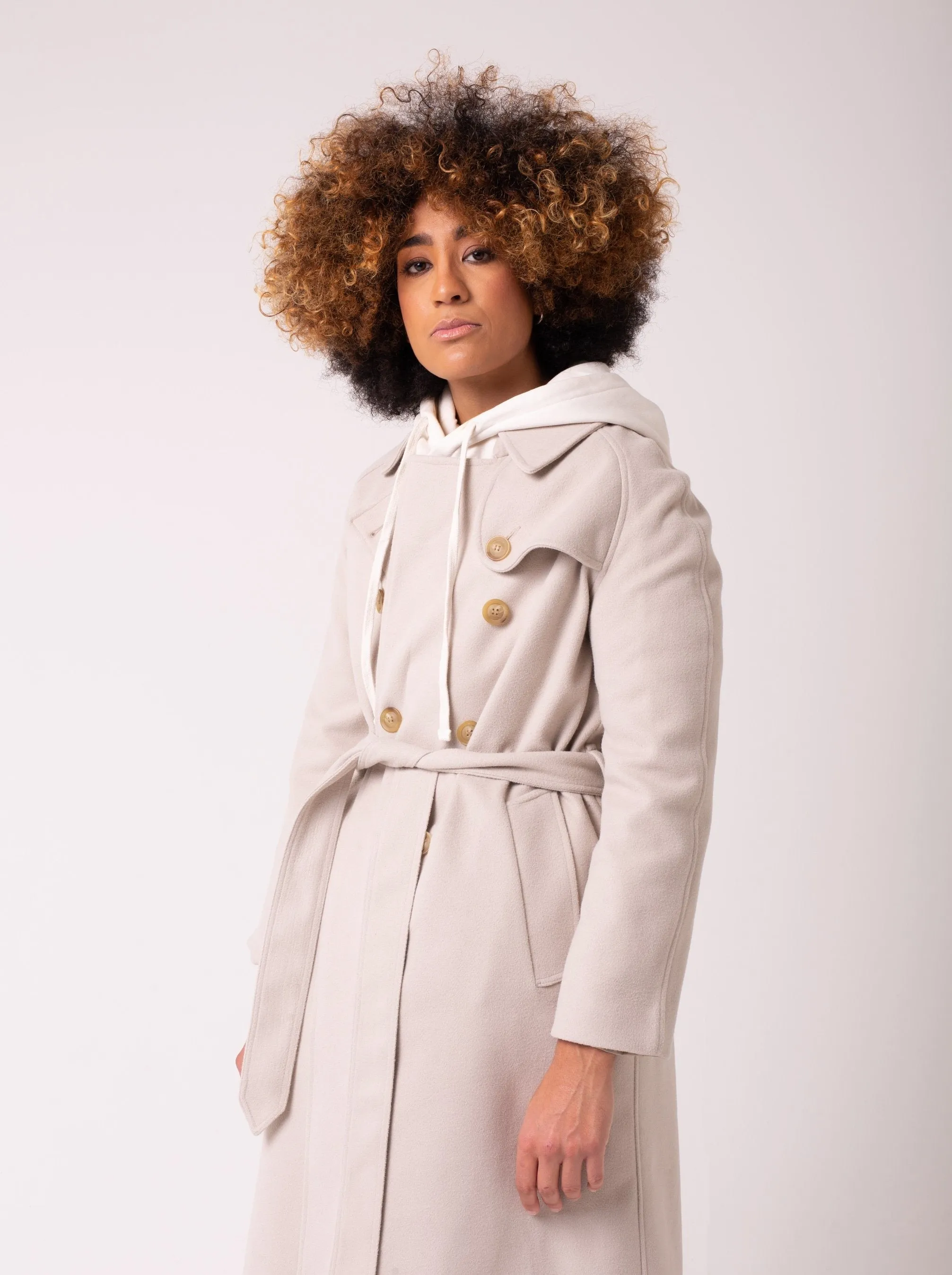 TRENCH COAT IN ECRU