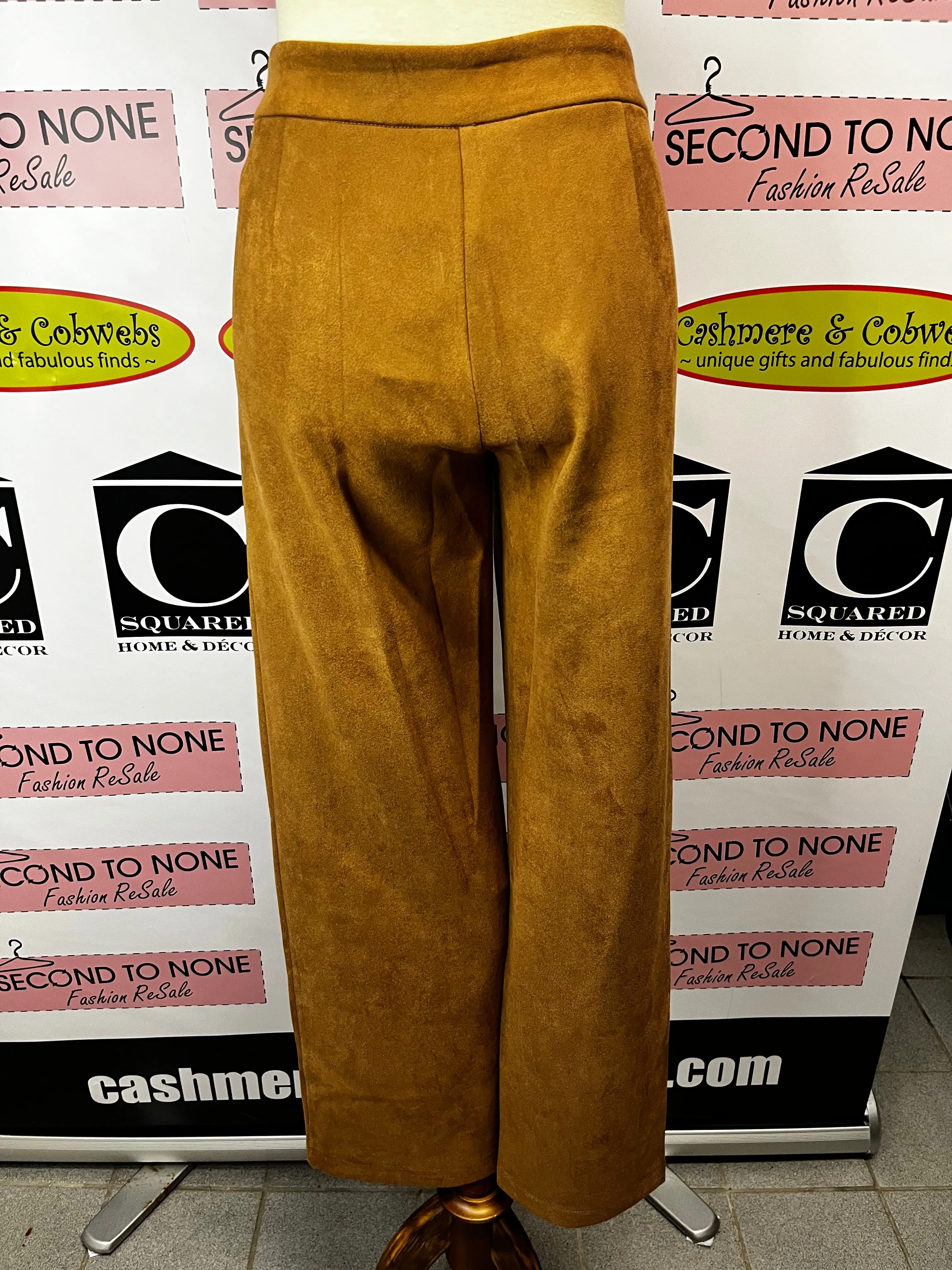 Ultra-Suede Fly-Front Pants (2 Colors)