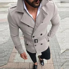 West Louis™ Trench Reefer Double Breasted Peacoat