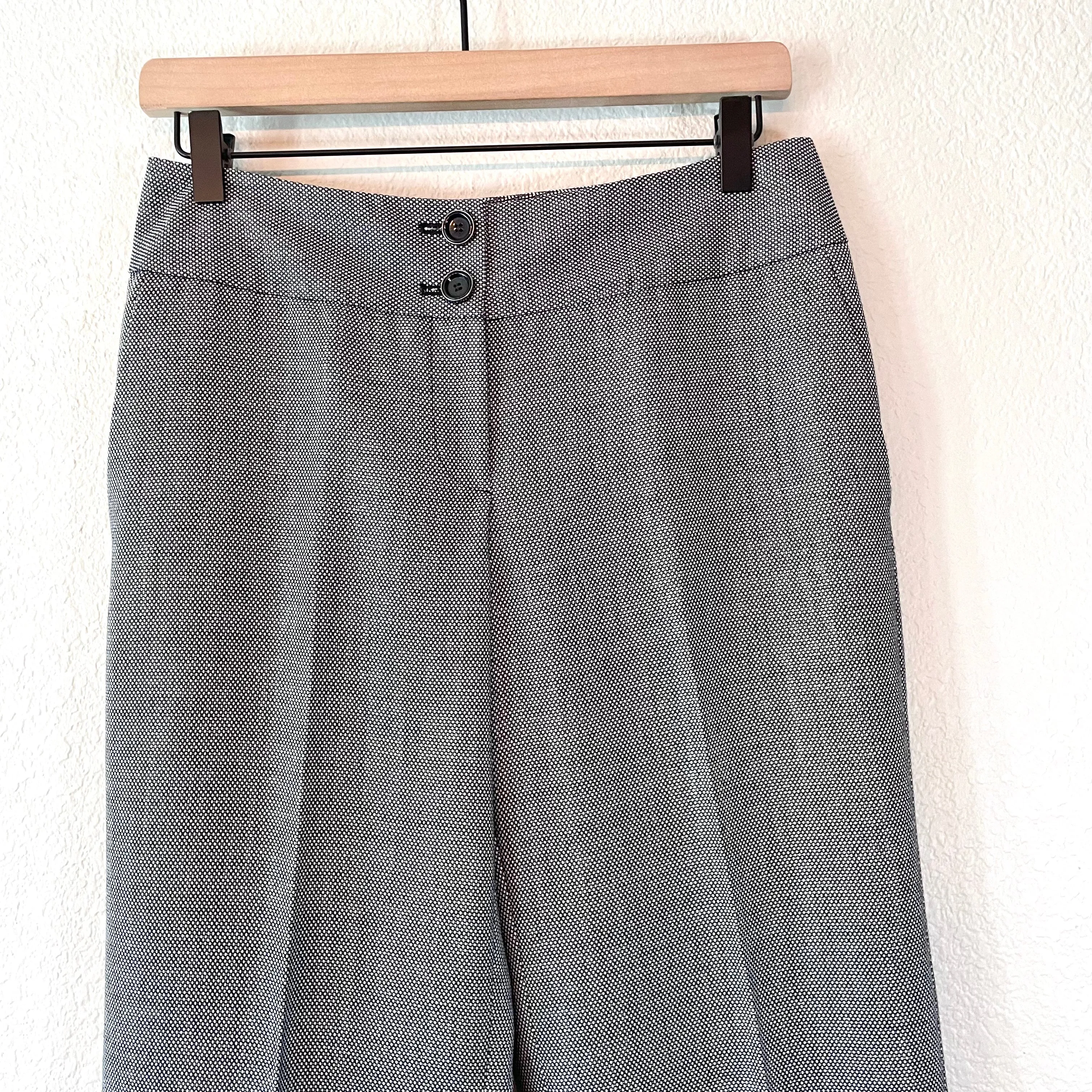 Wool Blend Straight Dress Pants