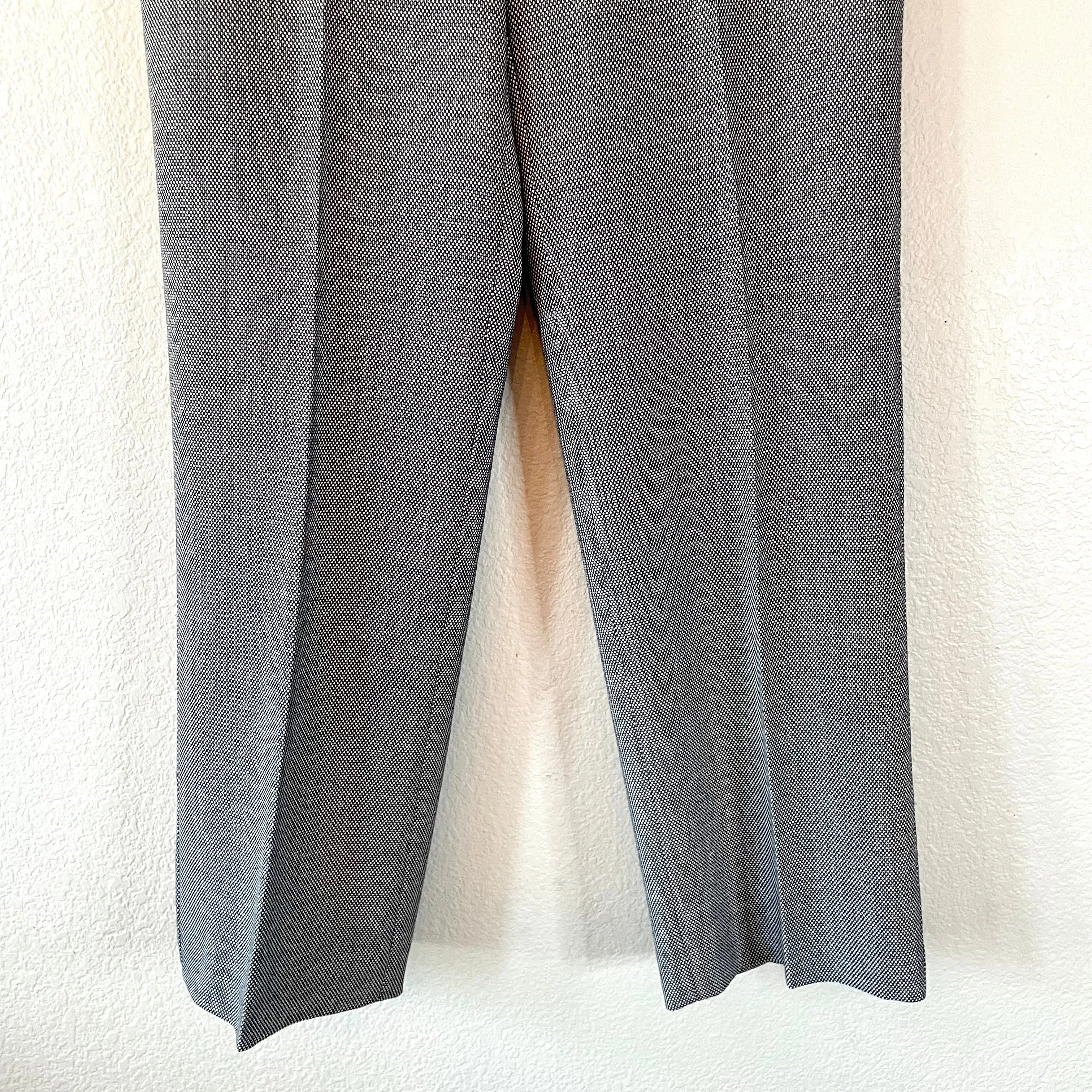 Wool Blend Straight Dress Pants