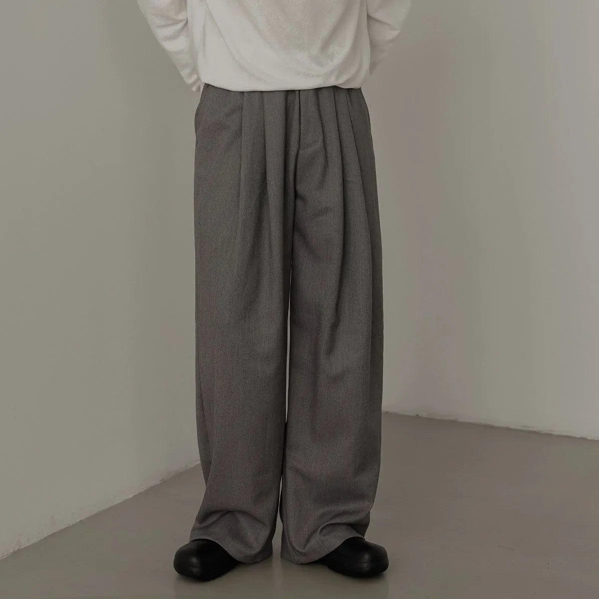 Zhou Drape Pleated Trousers