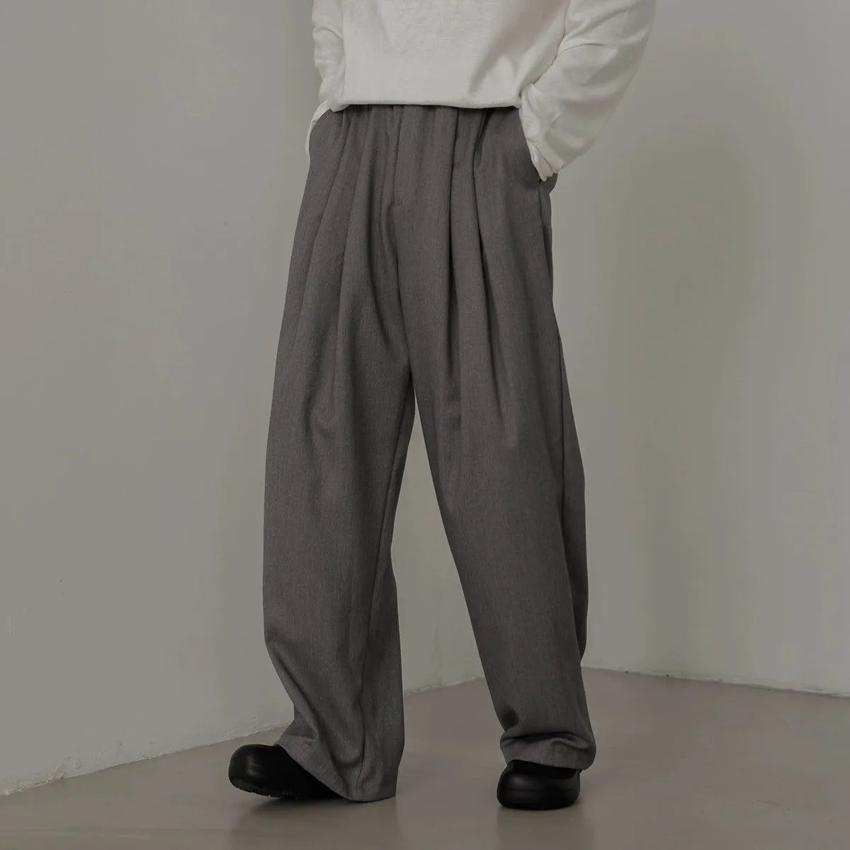 Zhou Drape Pleated Trousers