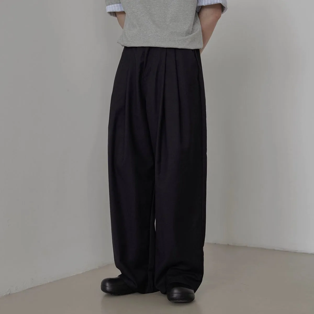 Zhou Drape Pleated Trousers