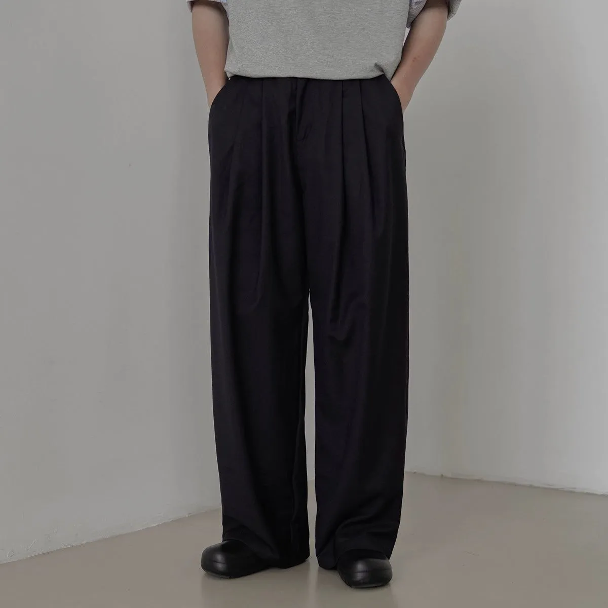 Zhou Drape Pleated Trousers